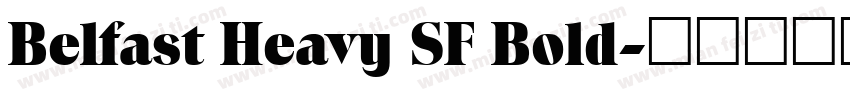 Belfast Heavy SF Bold字体转换